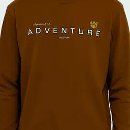 SANDPIPER Men Typography Printed Extended Sleeves Applique T-shirt image 5