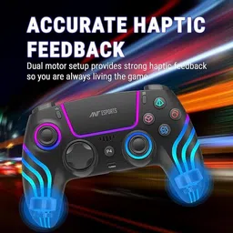 Ant Esports GP400 RGB Wireless Controller With Double Shock, Six- Axis Sensor Gamepad image 4
