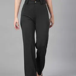 kronmenien Women Regular Fit Multicolor Lycra Blend Trousers-picture-14