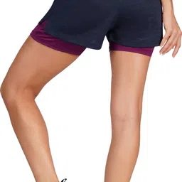 ninq Solid Women Grey Gym Shorts, Sports Shorts, Compression Shorts, Cycling Shorts, Running Shorts image 2