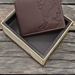 skin hunt Men Brown Genuine Leather Wallet-picture-24