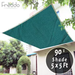 freddo Sun Shade Net 5 X 5 ft Cotton Webbing 90% Portable Green House-picture-22