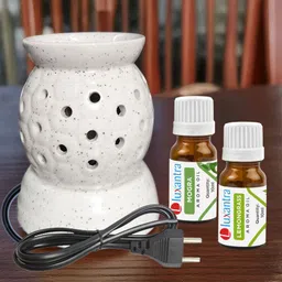 luxantra Mogra and Lemongrass Aroma Oils Diffuser Set-picture-43