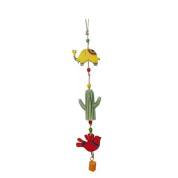AAKRITI ART CREATIONS Red & Animal Windchime image 3