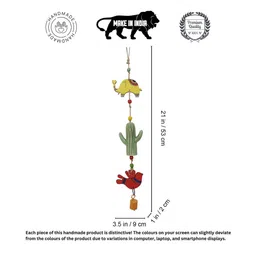 AAKRITI ART CREATIONS Red & Animal Windchime image 4