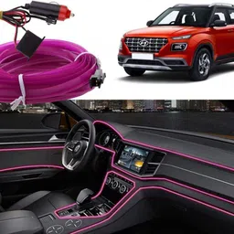 selifaur DL_P157 Cold Dashboard Luxury 5 Meter Car Dashboard Ice Purple EL Wire Car Interior Light Ambient Neon Light Venue Car Fancy Lights-picture-22