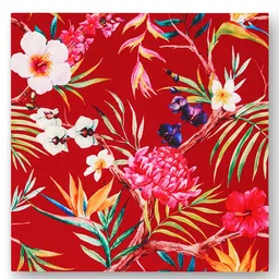 sej by nisha gupta Maroon Mdf Framed Analog Wall Clock With 2 Wooden Panel image 3