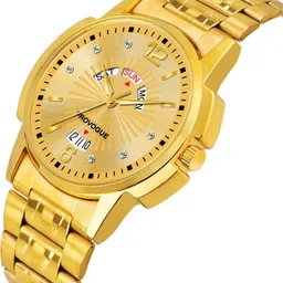 provogue Original Gold Plated Day and Date Functioning Analog Watch - For Men PRVG115 image 3