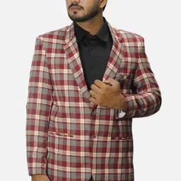 gargian master cut Men Self Design Single Breasted Formal, Party Blazer image 3