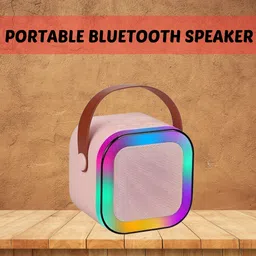 GUGGU W12 (PORTABLE WIRELESS BLUETOOTH SPEAKER) Dynamic Thunder Sound & RGB LightU427 10 W Bluetooth Laptop/Desktop Speaker-image-72