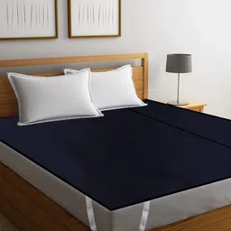 guru ishma Double Size Elastic Strap Polyster Breathable, Waterproof Mattress Cover-picture-27