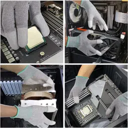 masox store Safe PU Finger Coated Hand Gloves for All Type PCB Assembly/Repairing Work K2 Climbing Gloves image 5