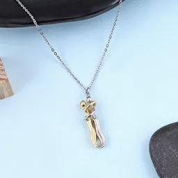 riseabove Black Silver Express Your Fellings Each Other Love Hug Couple Chain Pendant Sterling Silver Stainless Steel, Silver Locket Set image 3