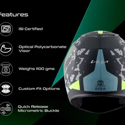 vega Edge US Army Motorbike Helmet image 4