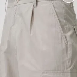 highlander Solid Men Grey Cargo Shorts image 5