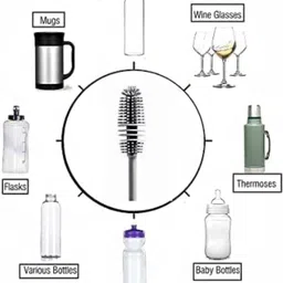 ap & zp Bottle Cleaning Brush (Multicolor) image 2