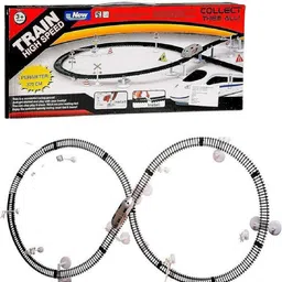 laxmientero High Speed Train Set for Kids 3+ Years - Oval Track, Toy Train Yoyo Case-picture-22