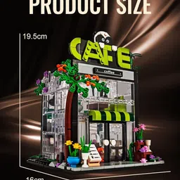dify Coffee Shop Building Set for Kids & Adults | 589+ Pcs | 6 Months Warranty image 4