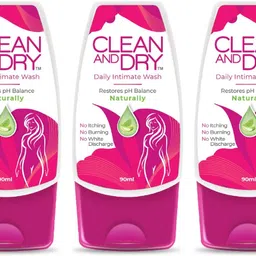 clean and dry Prevents Itching & Burning|Restores Natural pH Balance Intimate Wash image 1