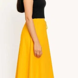 seema collection Yellow Pure Cotton Petticoat image 3