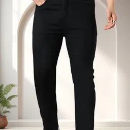 fader Men Relaxed Fit Mid Rise Black Jeans-picture-13