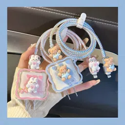 MOBIDEER iPhone Charger Cover For 18W/20W | Usb-C Power Sprial Adapter Cable Protector Cable Protector image 2