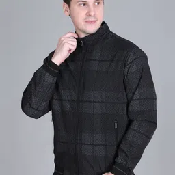 Rare Times Men Checked Lightweight Bomber Jacket-picture-14