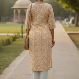 THE FAB FACTORY Ethnic Motifs Printed Kurti image 4