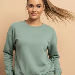 Wod Armour Round Neck Cotton Pullover Sweatshirt-picture-37