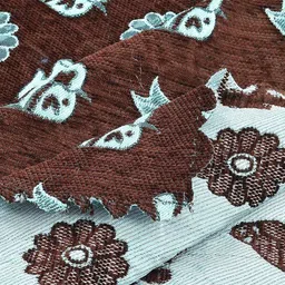 Furnishing Hut Brown Ethnic Motifs 6-Seater Table Cover with Textured details image 3