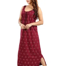 Inner Beats Women Pack Of 2 Multicoloured Cotton Blend Nightdress-picture-10