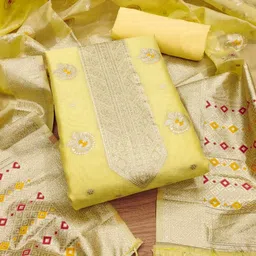 Rangtulika Ethnics Organza Unstitched Dress Material-picture-33