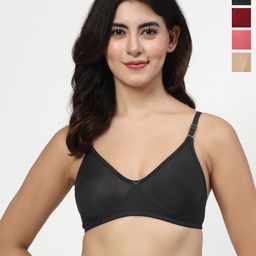 LILY Pack of 4 Full Coverage Bra-picture-45