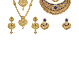 Women Click Set Of 2 Stone Studded & Beaded Jewellery Set-picture-33