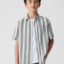 GAP Boys Striped Relaxed-Fit Shirt With Patch Pocket-picture-20