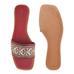 Anouk Women Embellished Open Toe Flats image 5