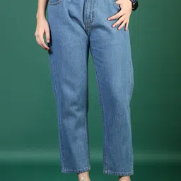 V-Mart Women Cotton Light Fade Jeans-image-12