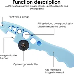 ronfild Ampoule Cutter for Doctors Glass Bottle Cutter, Ampule Breaker Ampule Cutter with 5 Replaceable Grinding Suitable for Home Daily or Medical Use Bottle Opener image 5