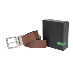 United Colors of Benetton Men Leather Reversible Pull and Twist Formal Belt-image-74