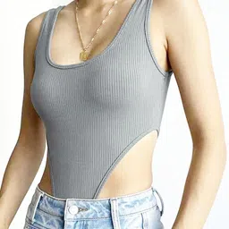 ZEROZABAR Pack Of 2 Ribbed Round Neck Bodysuit image 2