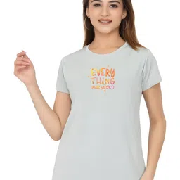 SZN Women Graphic Printed Round Neck T-shirt-image-66