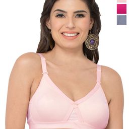 College Girl Pack of 3 Full Coverage Seamless Lightly Padded Minimizer Bra-picture-30