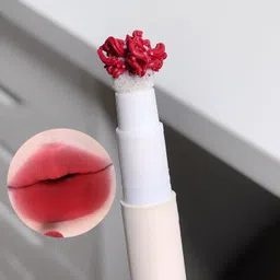 daimanpu GEGE BEAR Matte Lip Mud with Sponge Applicator, All-Day Wear, Pigmented image 2