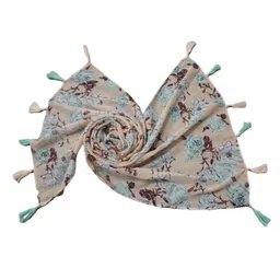 POSHAMPAA be desi Women Pack of 3 Printed Scarf with Tassells image 3