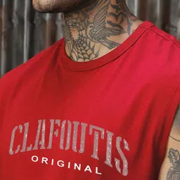 SZN Typography Printed Round Neck Sleeveless T-shirt image 4