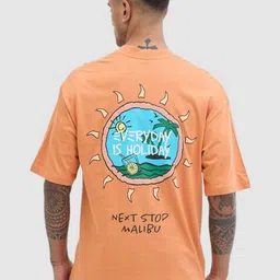 Snitch Men Graphic Printed Round Neck Cotton Relaxed Fit T-shirt-picture-27