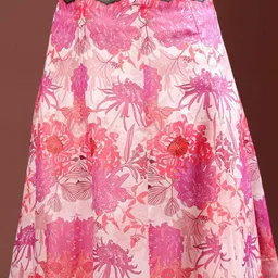 Frolic Rolic Embellished Floral Printed Maxi Flared Skirt image 3