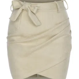 LULU & SKY Tie-Up Waist A-Line Mini  Skirts-picture-36