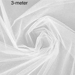 orientxzone Unstitched Net/Lace Multipurpose Running Fabric Self Design-picture-13