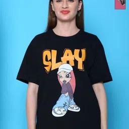 Dreambe Women Typography 2 Wonder Woman Printed Applique T-shirt-image-23